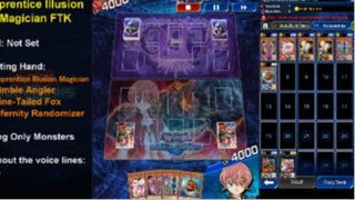 [Yu-Gi-Oh! Duel Links] Apprentice Illusion Magician FTK Chỉ sử dụng quái vật
