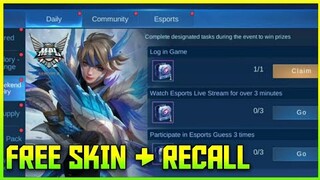 FREE SKIN! & RECALL ANIMATION - MOBILE LEGENDS BANG BANG