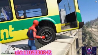 GTA 5 Spiderman mô tô nguy hiểm (Spider-Man nhảy và thất bại)_2 #game #gta5