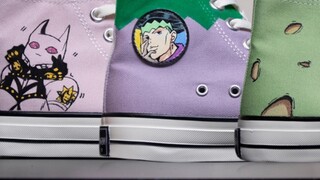 [Hand-painted canvas shoes] Draw three pairs of JOJO color canvas shoes in one go | Small gifts for 