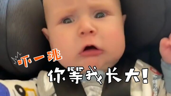 Bayi yang ketakutan!! Bayi: Untung jantung kecilku cukup kuat!