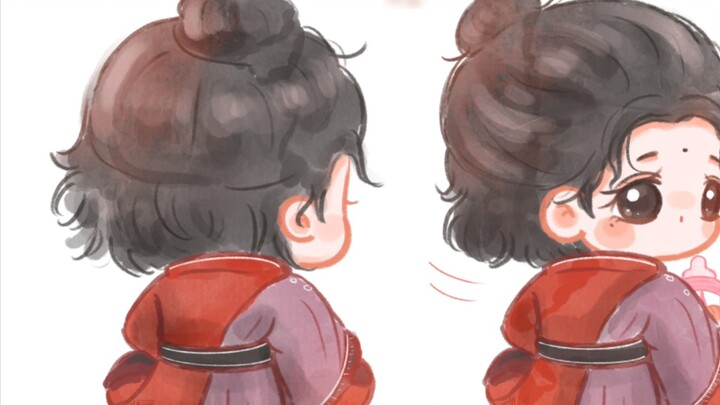 Siyu Mama, hurry up and give Aji some milk!!!