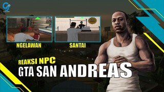 REAKSI PENJAGA TOKO DAN GYM KETIKA DIANCAM GTA SAN ANDREAS INDONESIA