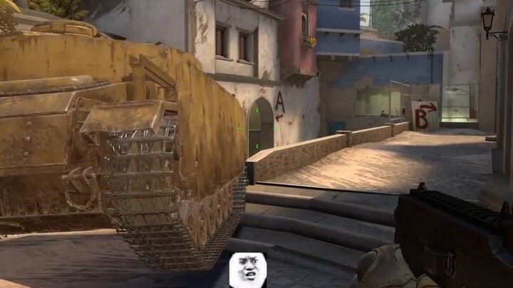 [CSGO live action] A Tiger tank in the middle lane. I'm not kidding!
