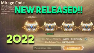 NEW RELEASE CODE 😱 - Mirage Code | Mobile Legends: Adventure