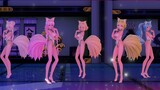 [MMD Hatsune Miku] Nine-tailed fox descends to earth Luka and Miku! Long legs and high heels