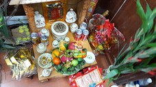 QT | Trang Trí Bàn Thờ Tết 2023 👨👩👧👦🧧đồ bánh kẹo nước ngọt giao thừa chơiii 29 Tết