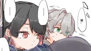 When Zhe and Ailian's tail watched the horror movie together