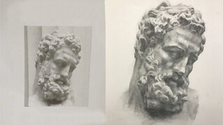 วาดรูปเหมือนจากรูปปั้น