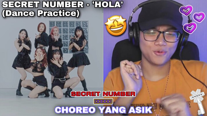 EH TERNYATA ASIK BANGET🤩|| SECRET NUMBER "HOLA" Choreography Video || REACTION (Indonesia)