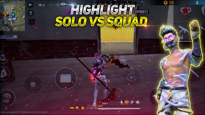 HIGHLIGHT GAMEPLAY SOLO VS SQUAD☕