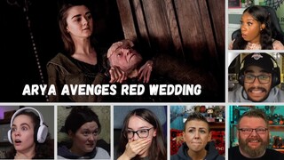 Reactors Reaction to ARYA STARK Killing WALDER FREY | Game of Thrones 6x10 "The Winds of Winter"