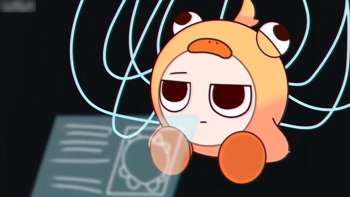 Bocah telur kecil itu tidak sabar menunggu kembalinya tuannya.