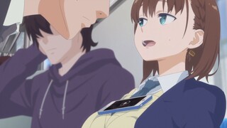 "You're almost lying on top of me... and you still say your eyesight isn't very good?"