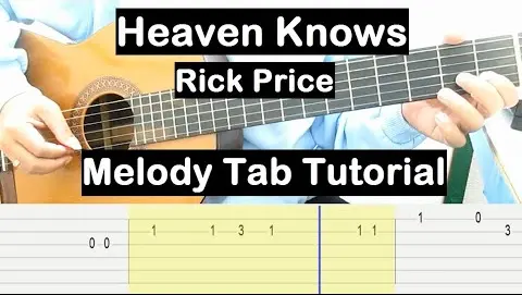 Heaven Knows Guitar Lesson Melody Tab Tutorial Guitar Lessons for Beginners