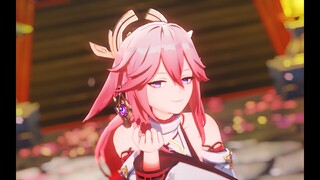 【Genshin Impact MMD／4K／60FPS】Yae Miko【極楽浄土】