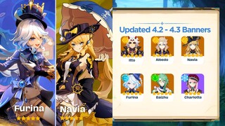 INSANE UPDATE To 4.2 and 4.3 BANNERS - Genshin Impact