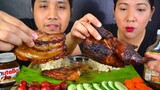 Crispy Liempo + Lechon Manok / Pinoy Mukbang / Bioco Food Trip