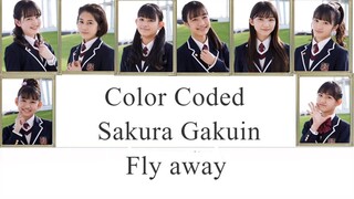 Sakura Gakuin さくら学院 Fly away [color coded lyrics ROMAJI] (2020)