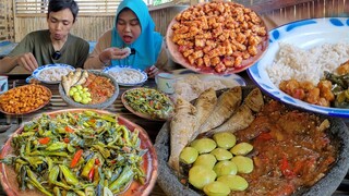 EMANG Beneran NIKMAT, Sampai Nambah NASI Terus, Sambel TERASI, Jengkol MUDA, Tumis GenJer