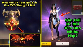 [Garena Free Fire]/Mua Full TVC Mới Và Test Hiệu Ứng Nổ Siêu Xịn,Cần Mở Bao Nhiêu Hộp Để Săn Gói Đồ