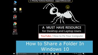 Share Folder in Windows 10 - 8 - 7 - Network File Access Sharing in 4 Steps