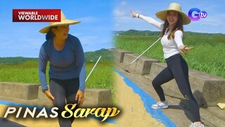 Kara David at Jackie Gonzaga, nagbilad ng palay! | Pinas Sarap