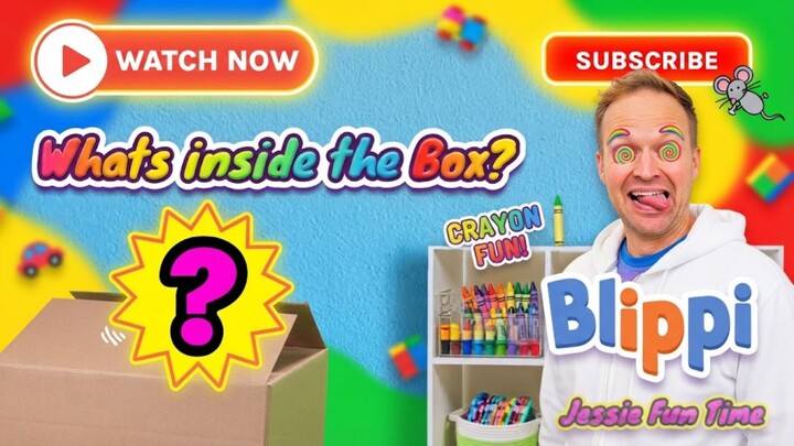 blippi curios the Box - with funny crazy effects🤩🌈😍