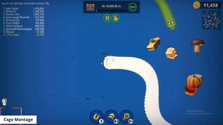 Worms Zone.io Rắn Săn Mồi #095 _ Noel tới rồi chơi rắn săn mồi thôi các bạn _ 7