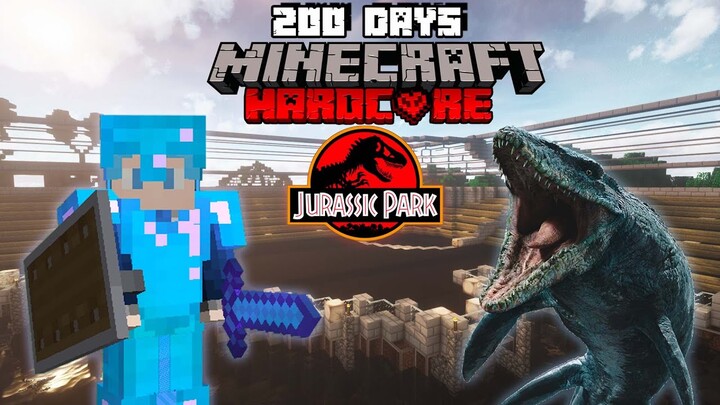 MÌNH SINH TỒN 200 NGÀY TRONG MINECRAFT CÔNG VIÊN KHỦNG LONG SIÊU KHÓ !!