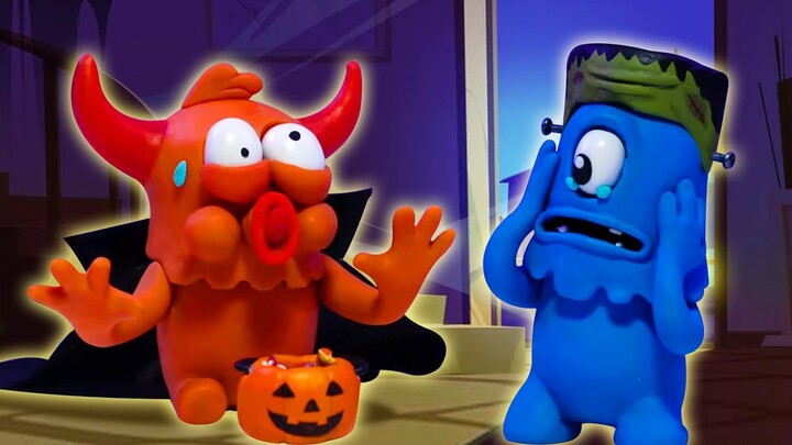 Kartun Lucu | Momo dan Tulus - cerita seram (Monster Spooky Tales) | ToBo Kids TV Bahasa