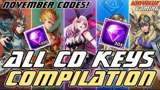 All Active CD KEYS in NOVEMBER Compilation! | Mobile Legends Adventure Redeem CODES