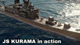 Modern Warships: JS KURAMA in action.
