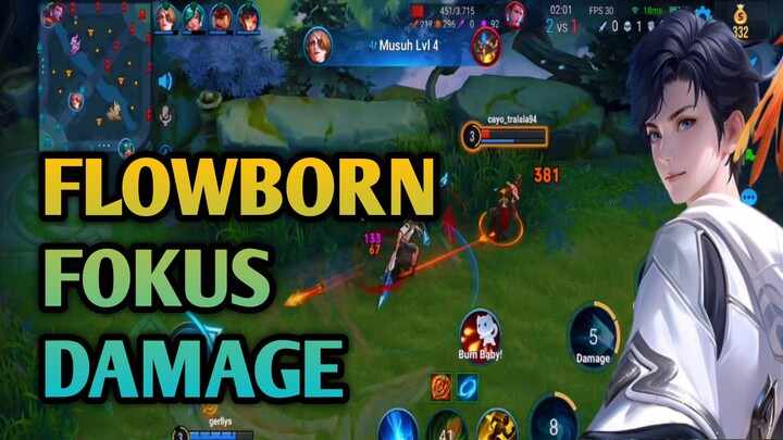 NYANTAI TAPU SKILLNYA MANTEP | GAMEPLAY FLOWBORN HONOR OF KINGS