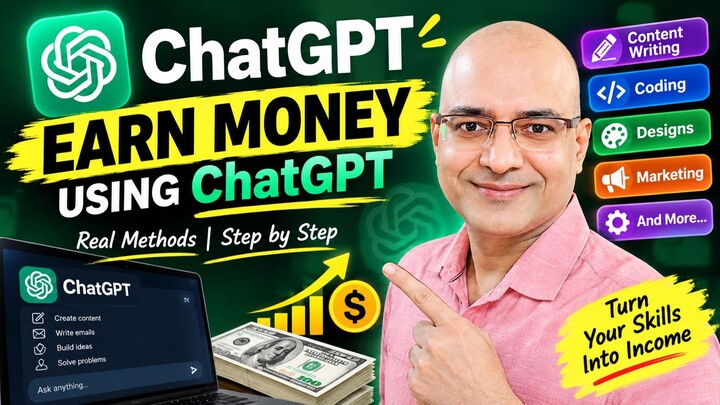 How to Earn Money with ChatGPT? 💰 | 10 Real Ways to Earn Money Online in 2026 | Sanjiv Kumar Jindal