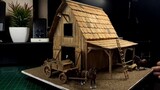 How to make a Western Barnhouse  using popsicle sticks