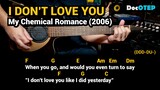 I Don't Love You - My Chemical Romance (2006) - Easy Guitar Chords Tutorial with Lyrics Part 2 SHORT
