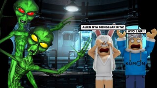 Aku & @AKUDAP Kabur Dari Markas Alien! ALIEN NYA BANYAK BANGET! - ESCAPE THE ALIEN BASE (SCARY OBBY)