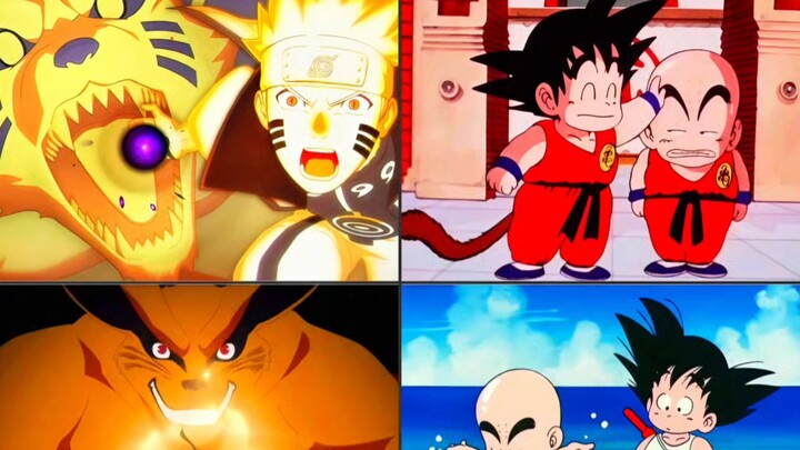 Dragon Ball dengan kekuatan 50 poin vs Kyuubi dalam Naruto