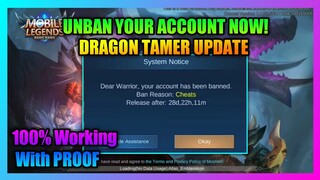 How To Unban Mobile Legends Account 2020 | Unban mobile legends account trick 2020