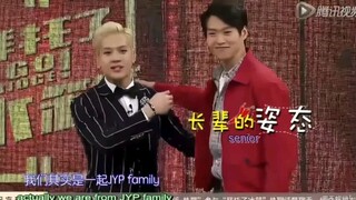 魏大勋是JYP的我还是在拜冰听王嘉尔介绍才知道的