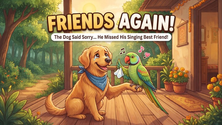 When the Annoying Parrot Left... The Dog Regretted It! Dog and Parrot friendship emotional Story