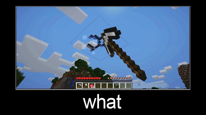 Minecraft wait what meme part 68 (how to break the sky?)