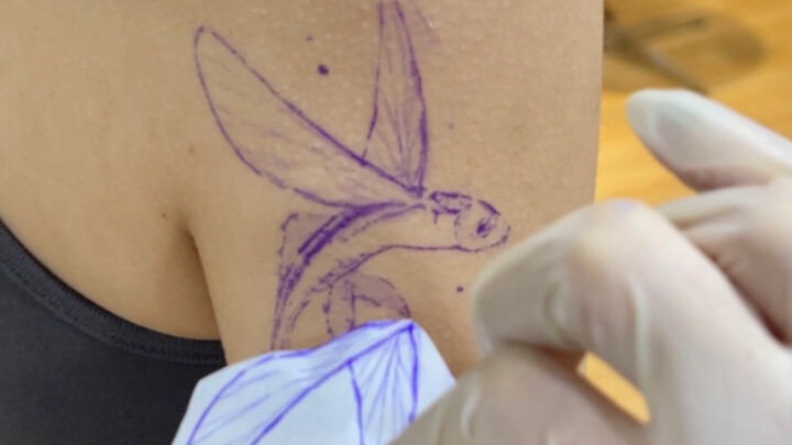 The Birth Process of a Little Flying Fish