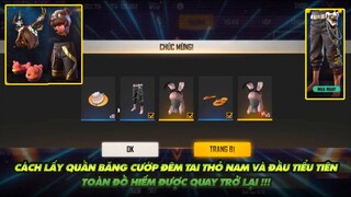 Free Fire| Cách lấy cái quần băng cướp đêm đầu tiểu tiên và tai thỏ nam - Toàn đồ hiếm quay trở lại