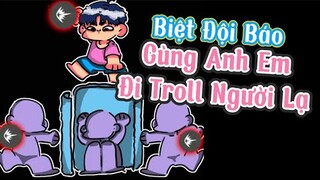 Cùng Biệt Đội Báo, Đi Troll Người Lạ Trong FreeFire | Chú Xám