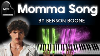 Momma Song by Benson Boone piano cover + sheet music + lyrics
