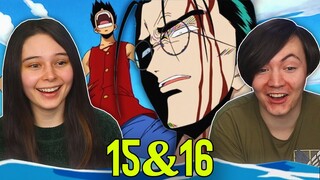LUFFY VS KURO 👒 One Piece Ep 15 & 16 REACTION & REVIEW