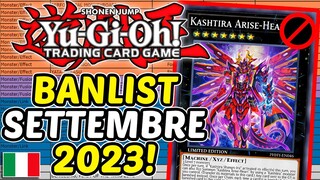 [ITA] Banlist Ufficiale Settembre 2023! • Yu-Gi-Oh TCG