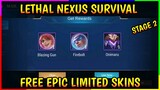 FREE EPIC LIMITED SKINS IN LETHAL NEXUS SURVIVAL EVENT (STAGE 2)- MLBB